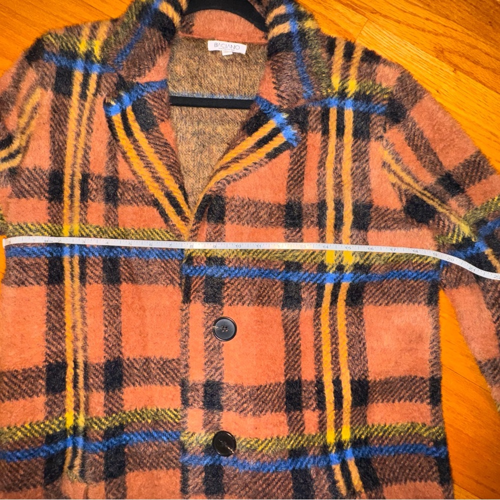 NWOT Baciano Plaid Sweater Shacket - Picture 3 of 7